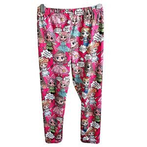 Shein Girls 6Y Pop Art Comic Legging Pink Anime Style Slogan Girlie Colorful Fun
